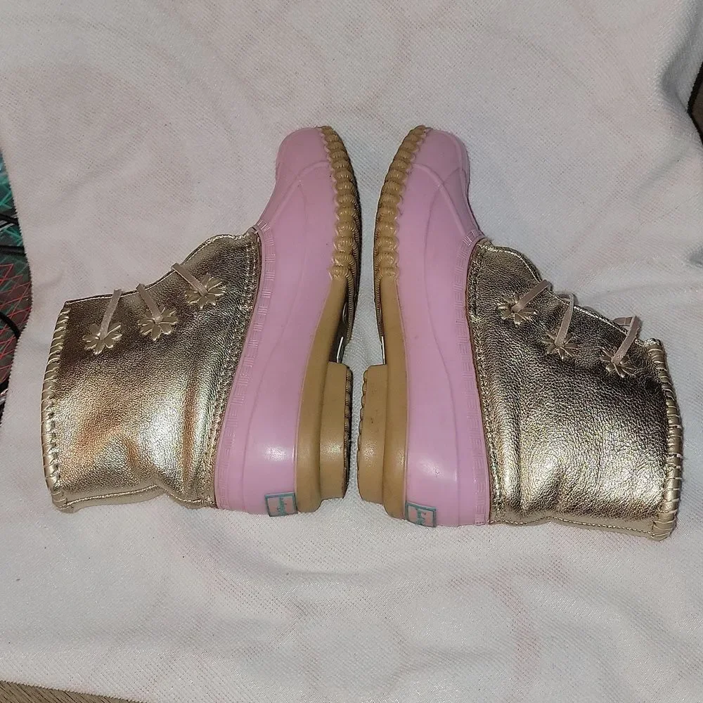 Jack Rogers Jr Miss Chloe Duck Rain Boots Girls Size 4